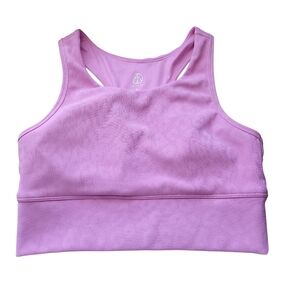 Move Theology Pink Leopard Print Sports Bra